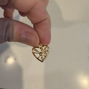 PANDORA Gold Heart Pendant